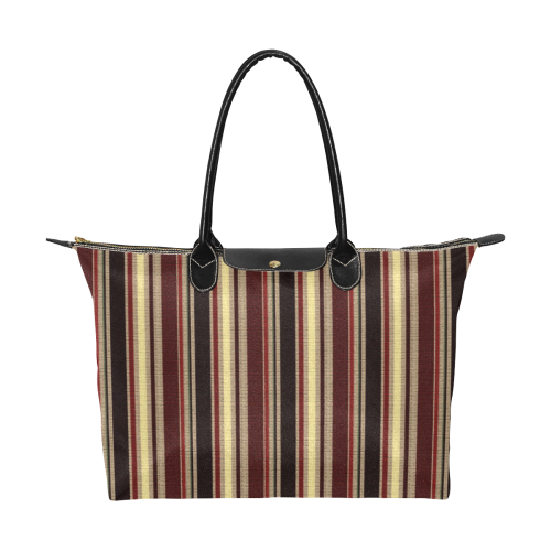 Dark textured stripes Single-Shoulder Lady Handbag (Model 1714)