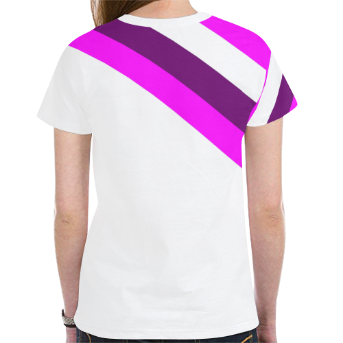 racer pnk New All Over Print T-shirt for Women (Model T45)