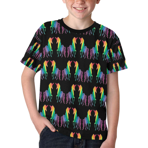 rainbow horse Kids' All Over Print T-shirt (Model T65)
