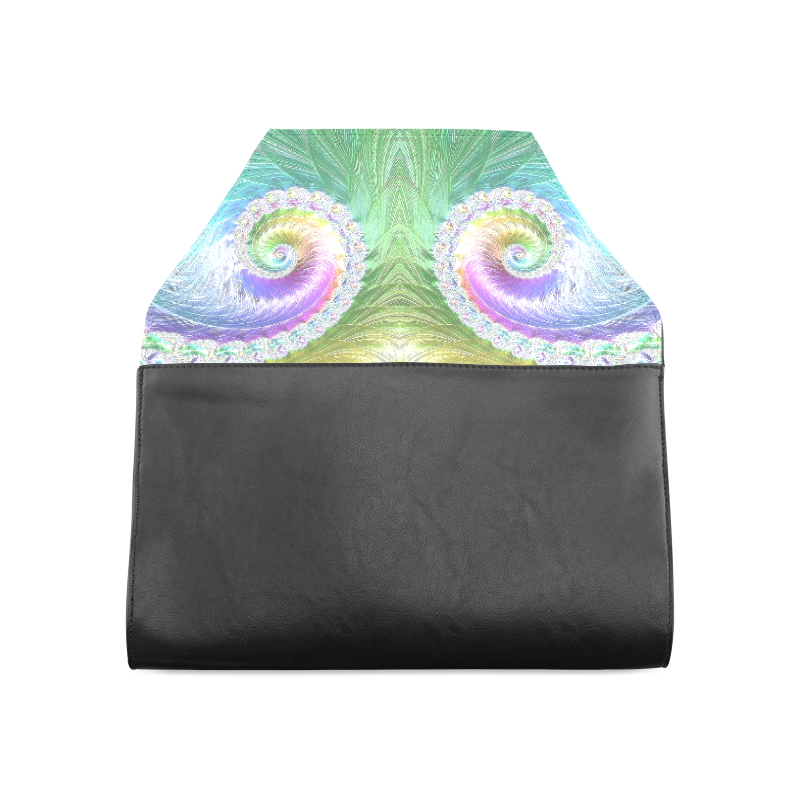 Frax Fractal Rainbow Clutch Bag (Model 1630)