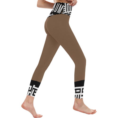 M1hiwailegwo0012 Women's All Over Print High-Waisted Leggings (Model L36)