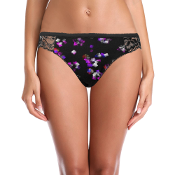 Cubist design panties Women's Lace Panty (Model L41)