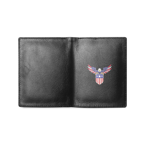 USA eagle Men's Leather Wallet (Model 1612)