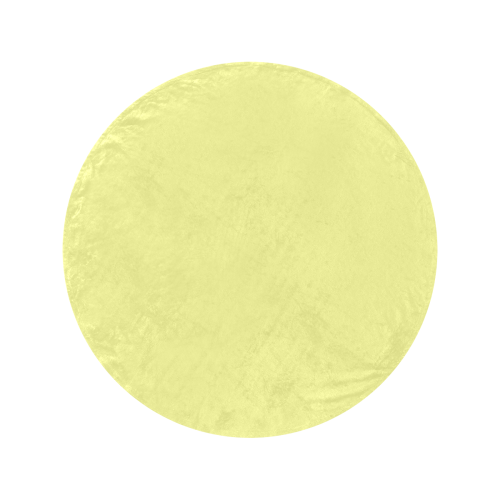 color canary yellow Circular Ultra-Soft Micro Fleece Blanket 60"