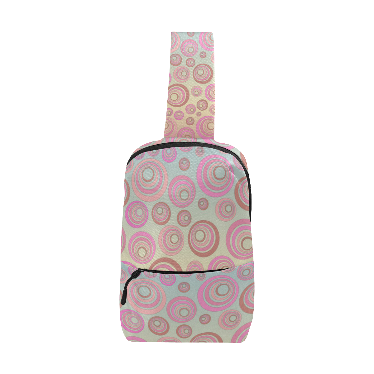 Retro Psychedelic Pink and Blue Chest Bag (Model 1678)