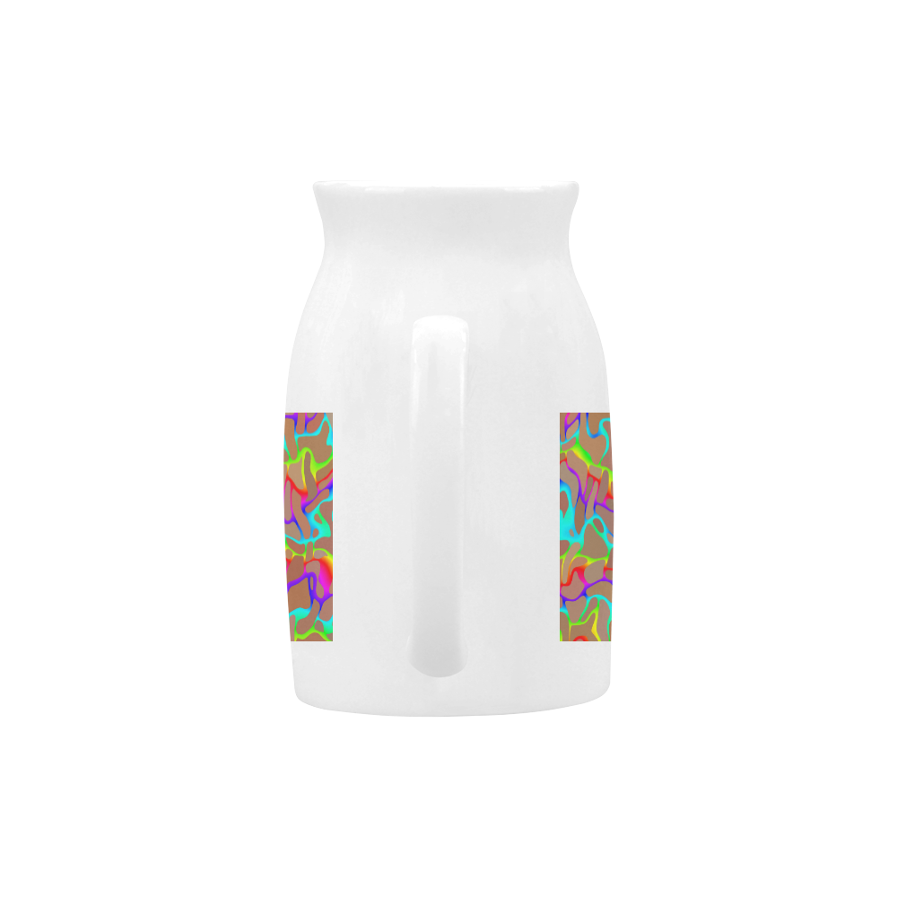 Colorful wavy shapes Milk Cup (Large) 450ml