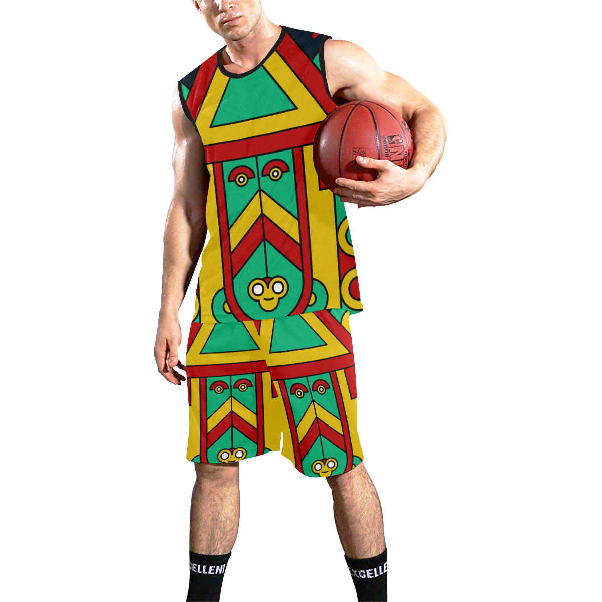 Aztec Spiritual Tribal All Over Print Basketball Uniform
