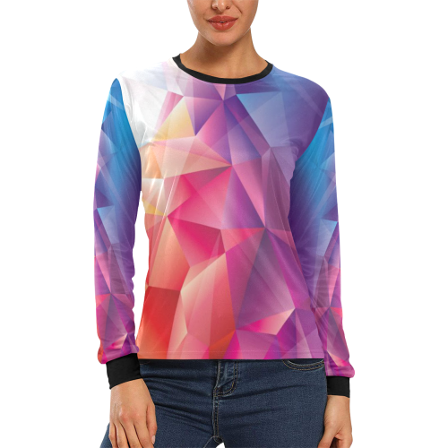 Diamonds Women's All Over Print Long Sleeve T-shirt (Model T51)