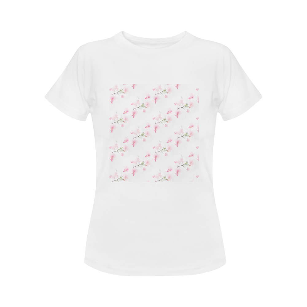 Pattern Orchidées Women's T-Shirt in USA Size (Front Printing Only)