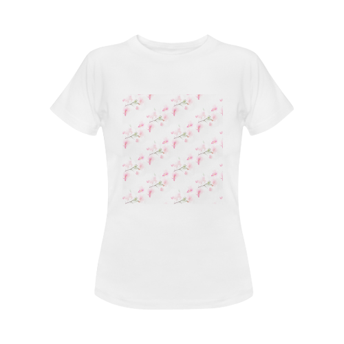 Pattern Orchidées Women's T-Shirt in USA Size (Front Printing Only)