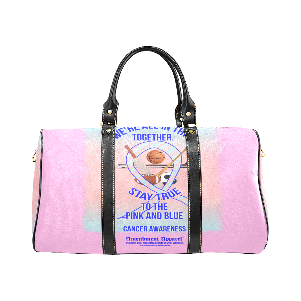 Cancer Awareness Bag New Waterproof Travel Bag/Large (Model 1639)