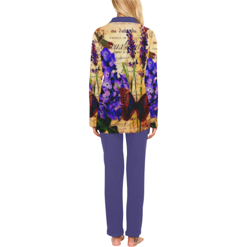 Bright botanical Women's Long Pajama Set