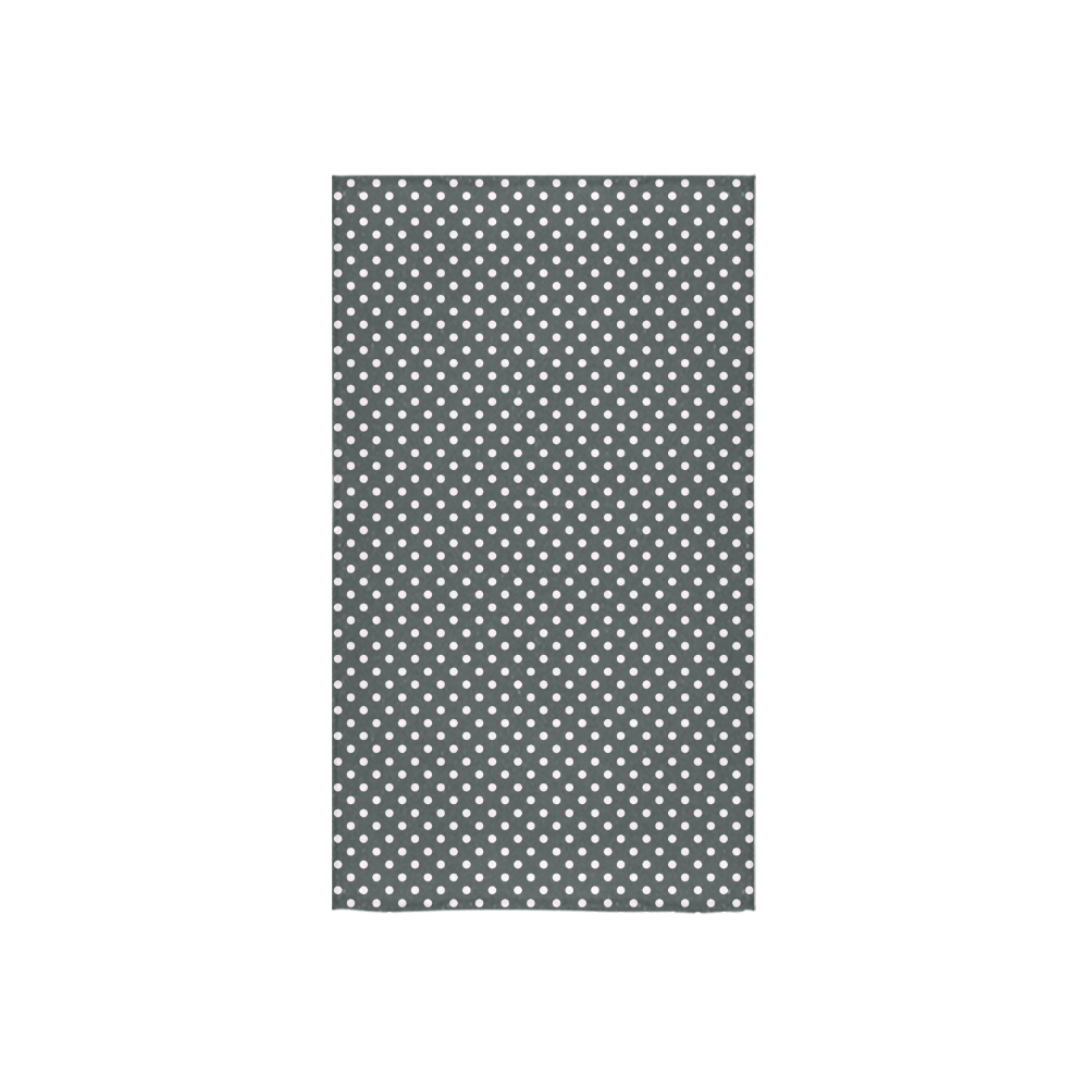 Silver polka dots Custom Towel 16"x28"
