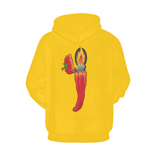hot-chili All Over Print Hoodie for Men/Large Size (USA Size) (Model H13)