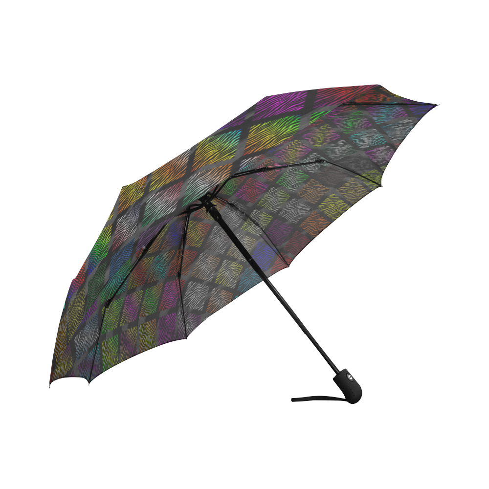 Ripped SpaceTime Stripes Collection Auto-Foldable Umbrella (Model U04)