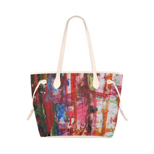 Paint on a white background Clover Canvas Tote Bag (Model 1661)