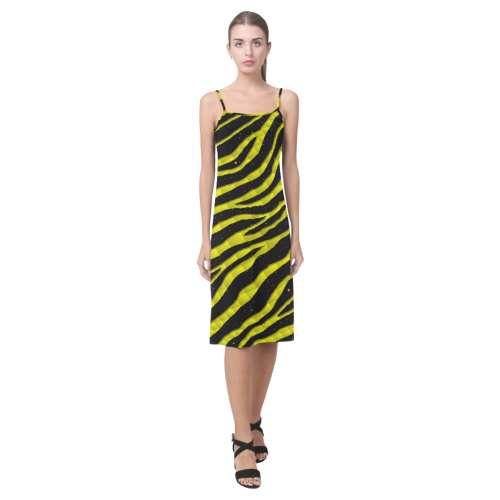 Ripped SpaceTime Stripes - Yellow Alcestis Slip Dress (Model D05)