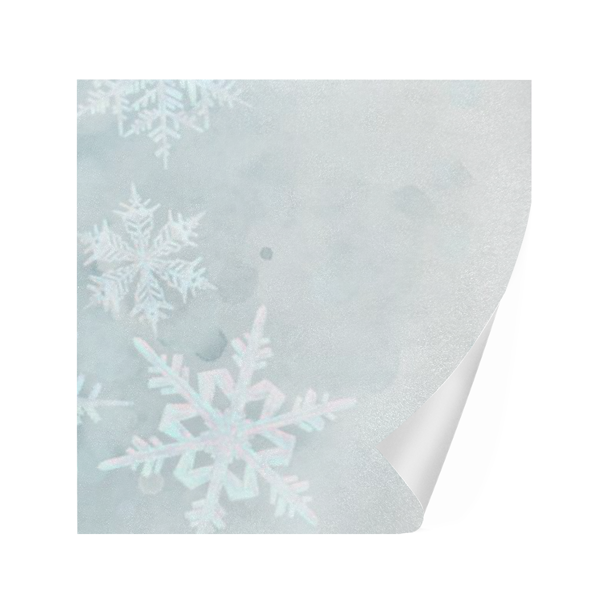 Snowflakes White and blue, Christmas Gift Wrapping Paper 58"x 23" (1 Roll)