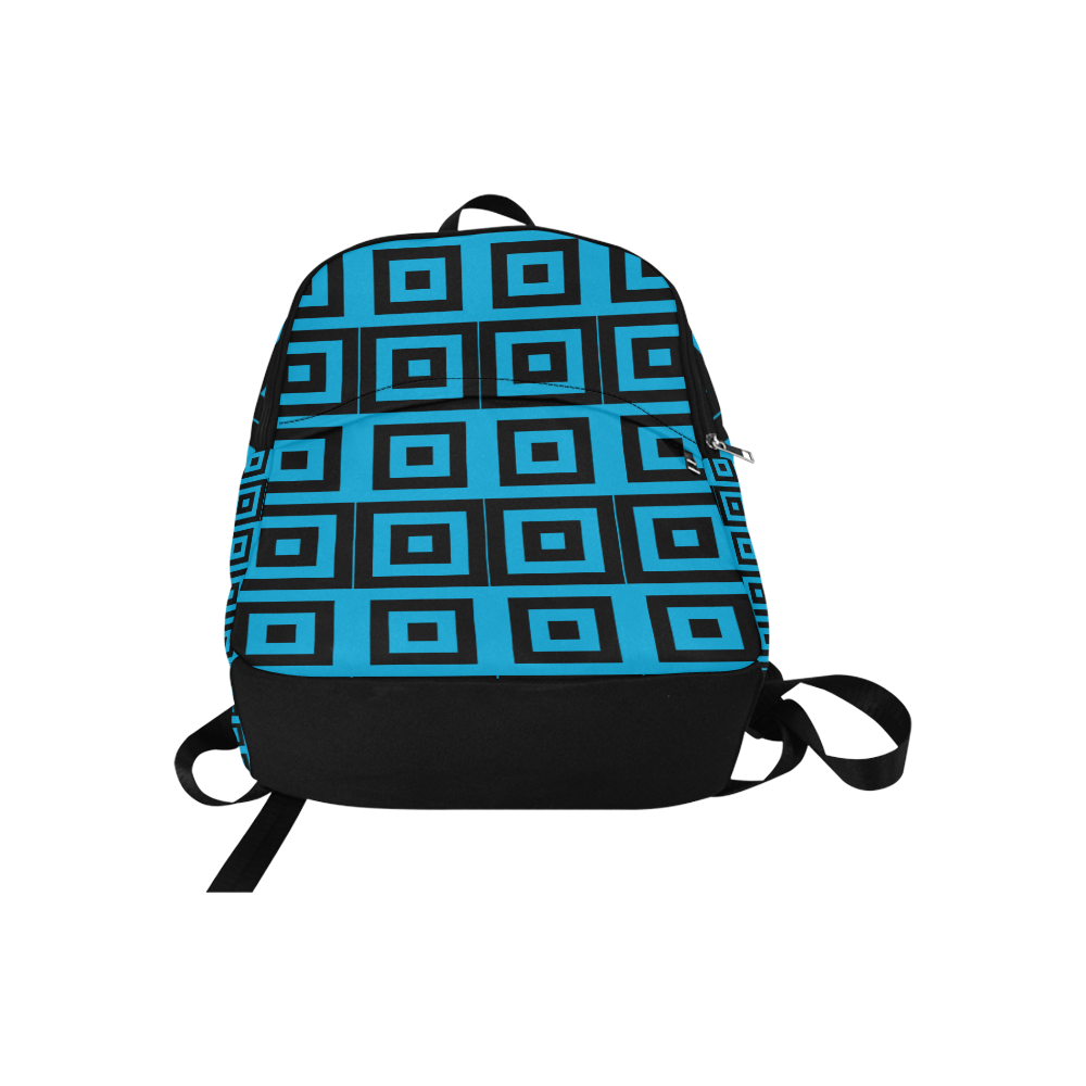 Blue-Black Pattern Fabric Backpack for Adult (Model 1659)