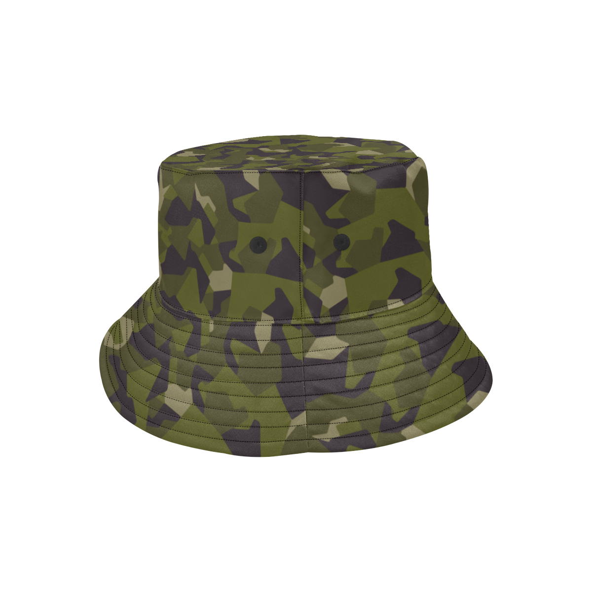 swedish M90 woodland camouflage All Over Print Bucket Hat