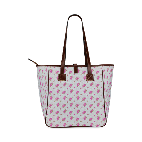 Roses and Pattern 1B by JamColors Classic Tote Bag (Model 1644)