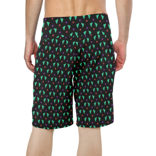 Funny Doodle Pattern 2B by JamColors Men's All Over Print Board Shorts (Model L16)