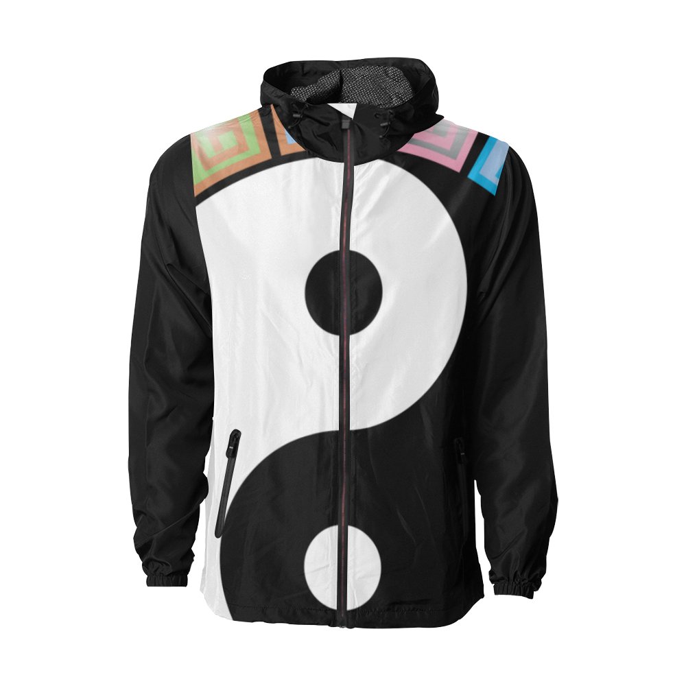 Yin and Yang Unisex All Over Print Windbreaker (Model H23)