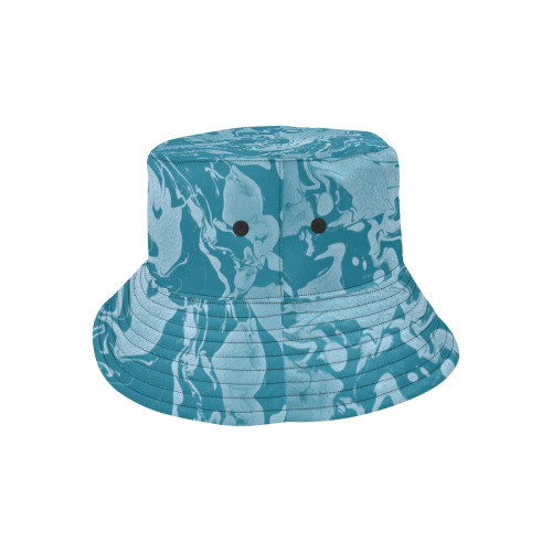 Cool Breeze - light blue swirl bucket hat diy personalize All Over Print Bucket Hat
