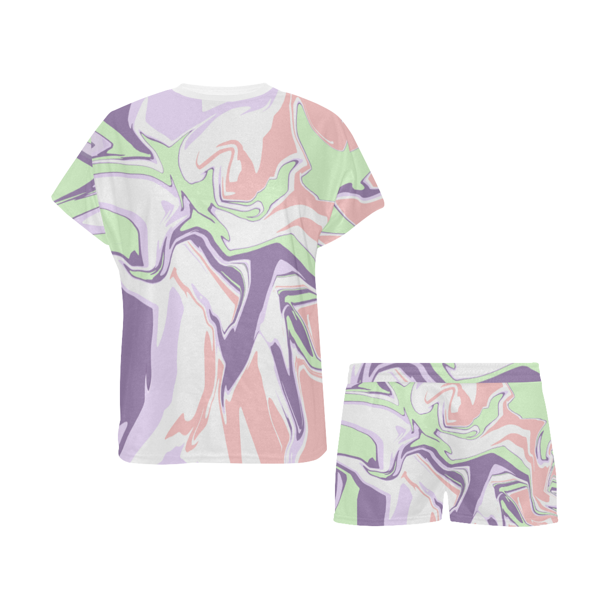 Beauty Lavender Gallery Women's Short Pajama Set