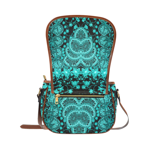 indian flowers 13 Saddle Bag/Small (Model 1649) Full Customization