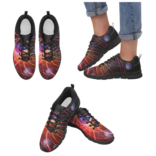 physics-3871216 Women's Breathable Running Shoes (Model 055)