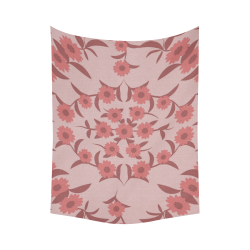 floral damask Cotton Linen Wall Tapestry 60"x 80"