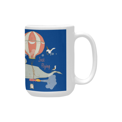 Just a flying Whale Custom Ceramic Mug (15OZ)