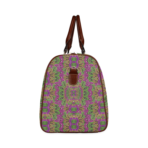 Peacock lace in the nature Waterproof Travel Bag/Small (Model 1639)