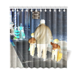 Ghosts roaming the street Shower Curtain 69"x72"