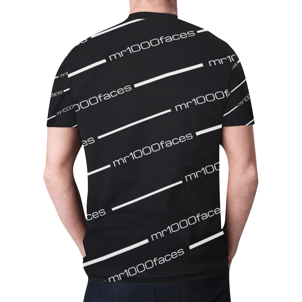 mr1000faces2 New All Over Print T-shirt for Men (Model T45)