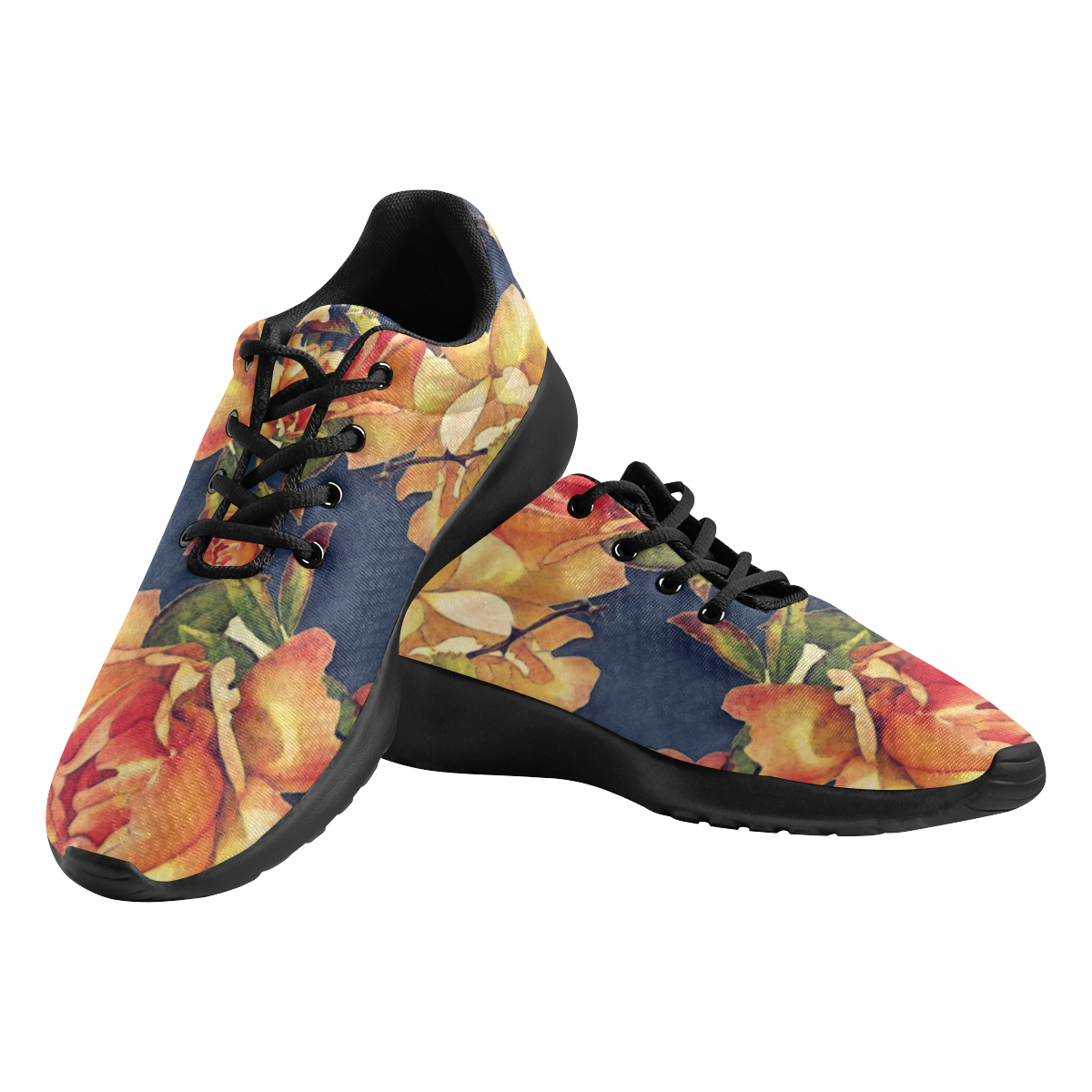 flowers #flowers #pattern #flora Men's Athletic Shoes (Model 0200)