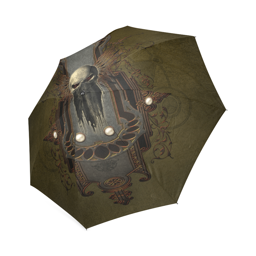 Awesome dark skull Foldable Umbrella (Model U01)