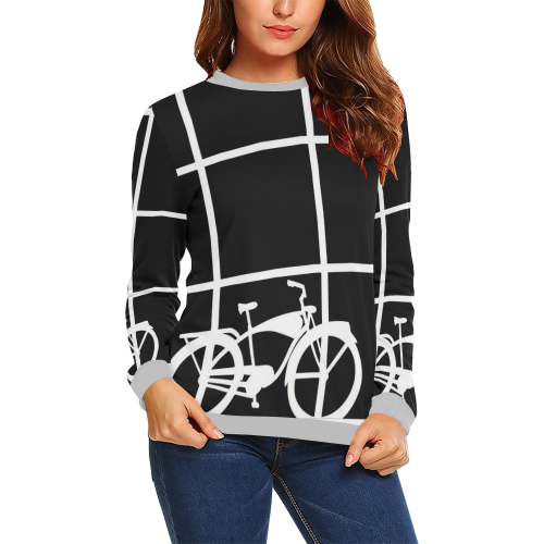 DSC_6290dQzGGRR All Over Print Crewneck Sweatshirt for Women (Model H18)
