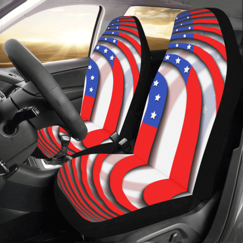 Flag of United States of America Car Seat Covers (Set of 2)