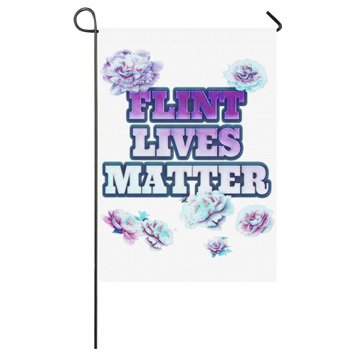 Flint Lives Matter Garden Flag 28''x40'' （Without Flagpole）