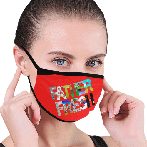 FF Cartoon Red Mouth Mask