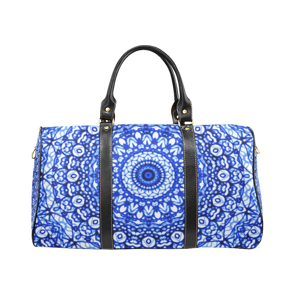 Blue Mandala Mehndi Style G403 New Waterproof Travel Bag/Small (Model 1639)