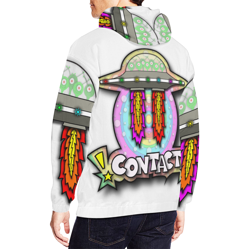 ITEM 07 _ UFO - HOODIE All Over Print Hoodie for Men (USA Size) (Model H13)