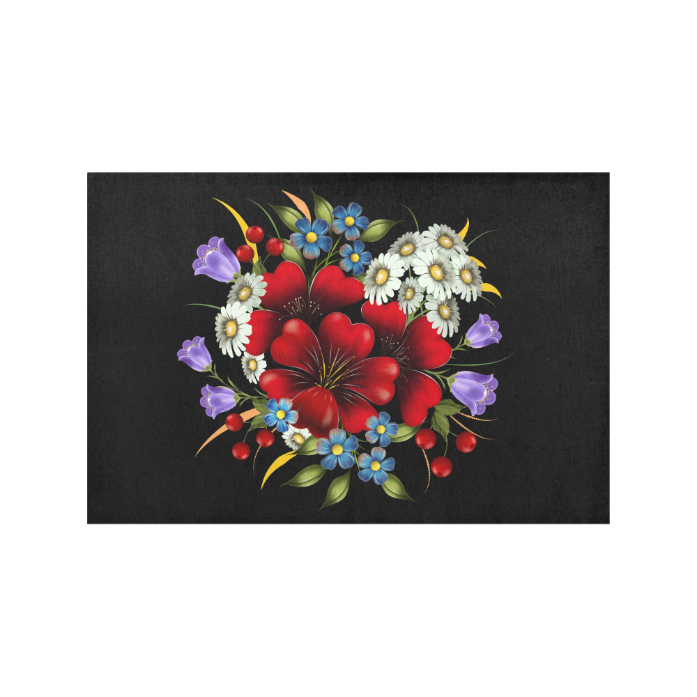 Bouquet Of Flowers Placemat 12’’ x 18’’ (Set of 2)