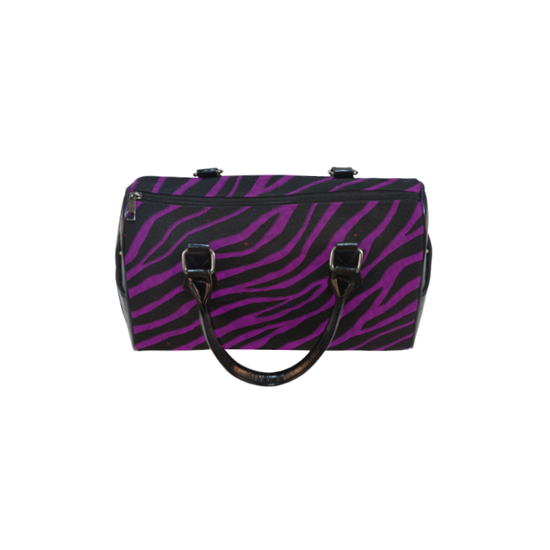 Ripped SpaceTime Stripes - Purple Boston Handbag (Model 1621)