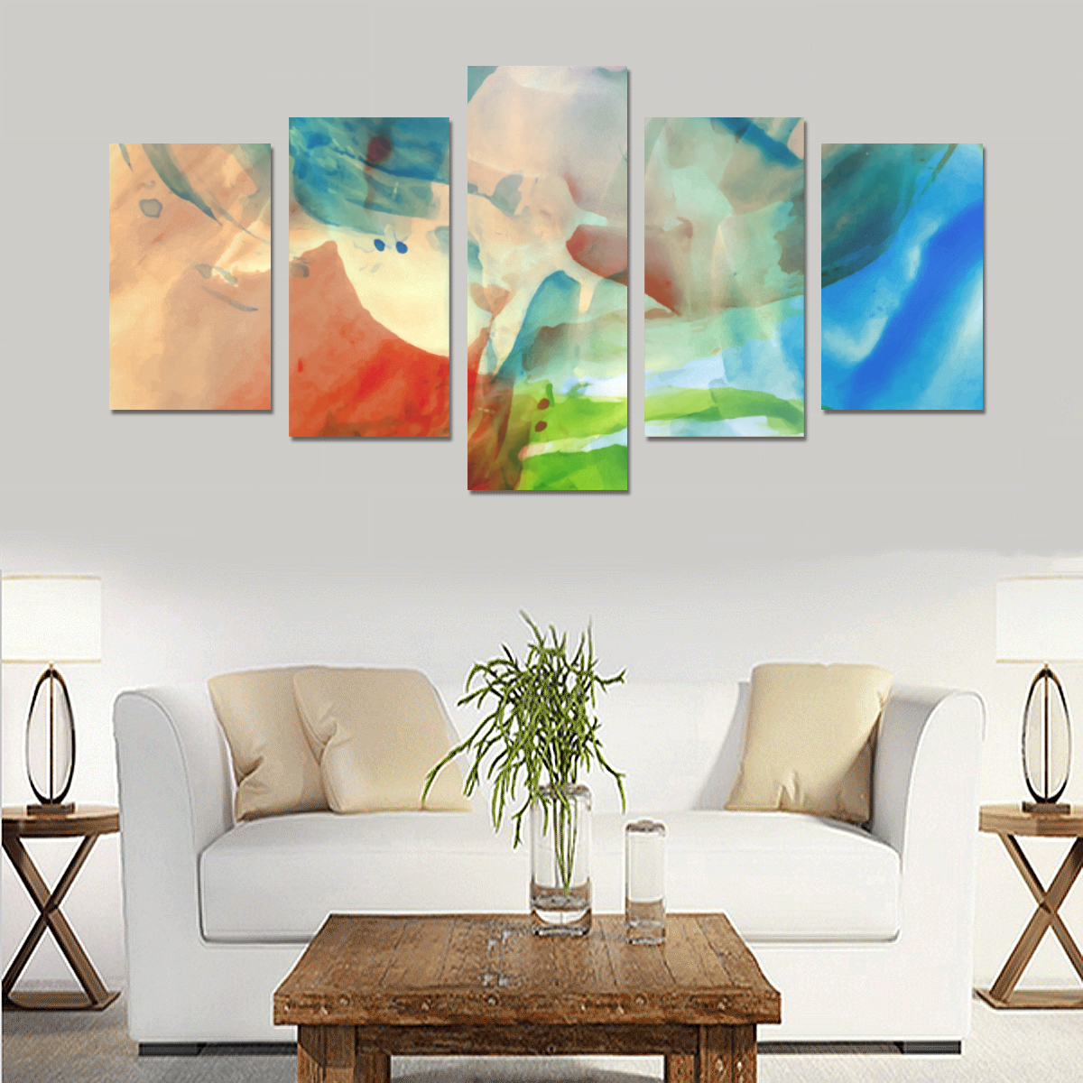 abstract colors Canvas Print Sets C (No Frame)
