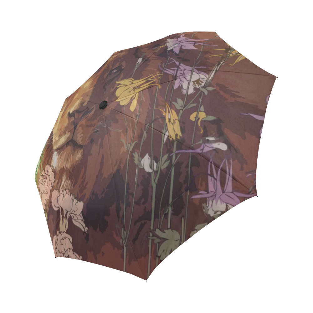 African lion Auto-Foldable Umbrella (Model U04)