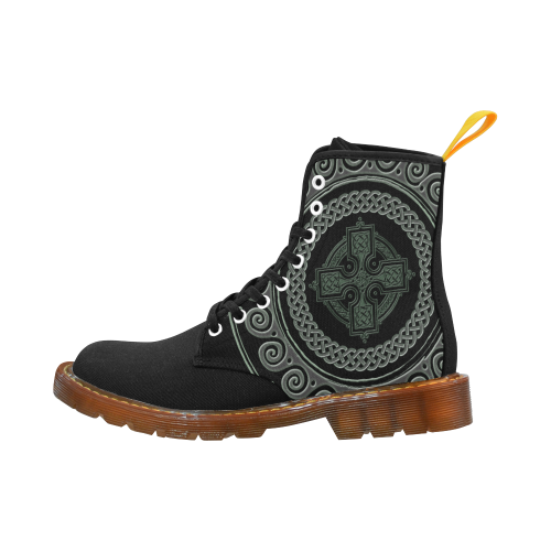 Celtic Cross With Pattern Martin Boots For Men Model 1203H