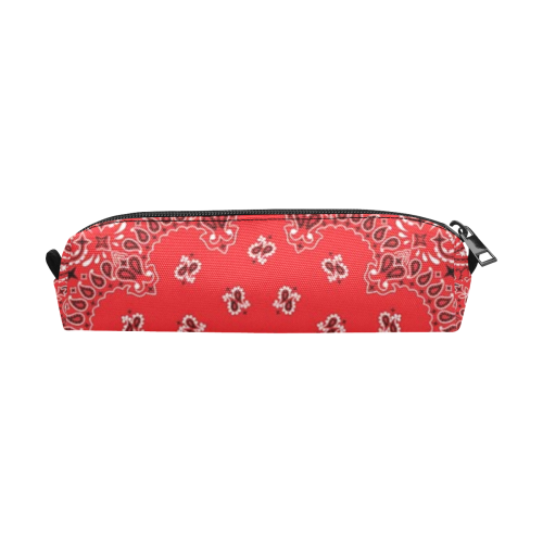 KERCHIEF PATTERN RED Pencil Pouch/Small (Model 1681)